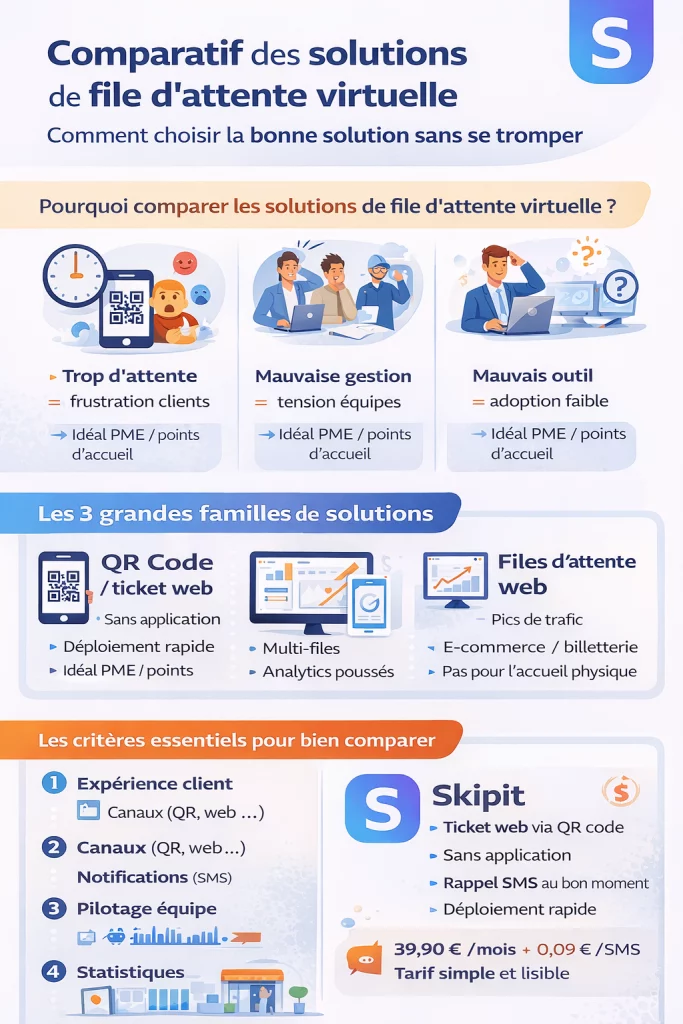 Comparatif solution file d’attente virtuelle