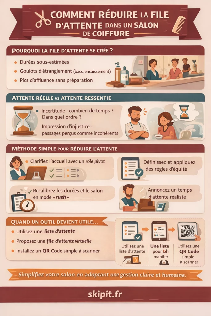File d’attente salon de coiffure