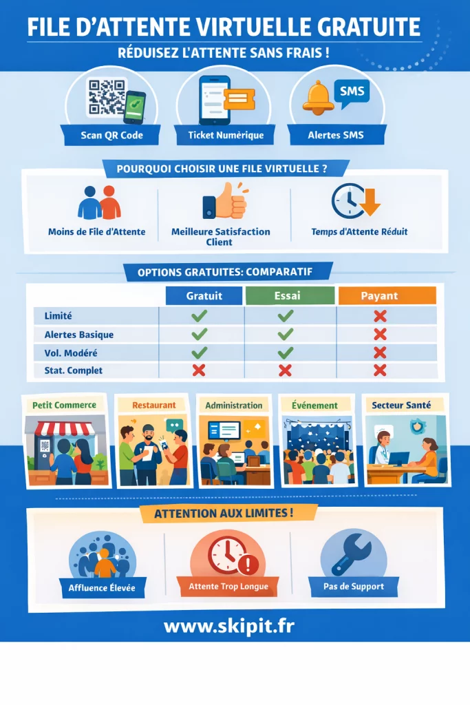 File d’attente virtuelle gratuite