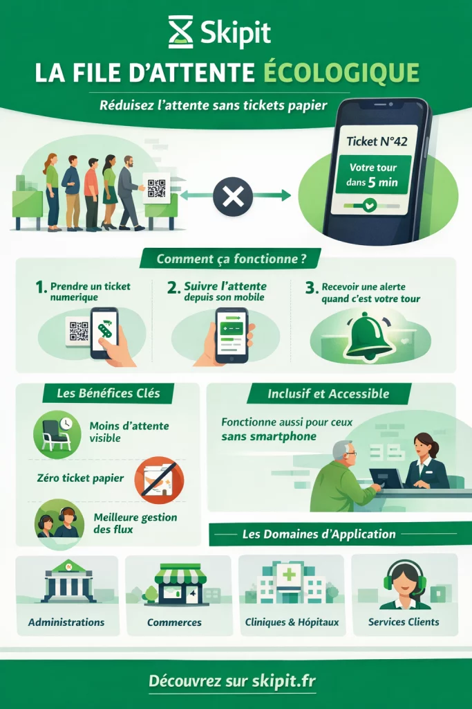Skipit la file d’attente écologique