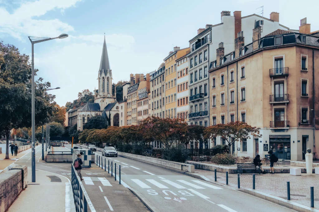 Rues et affluence lyonnaises
